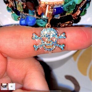 X marks the spot SKELETON gothic bracelet bundle RARE NEW